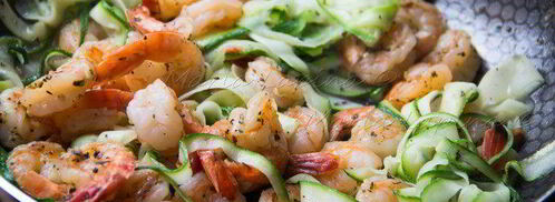 паста с цукини, креветками и сыром. Шаг 5