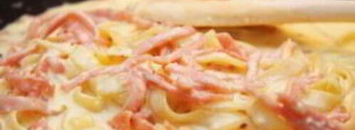 паста с ветчиной и сливками. Шаг 6