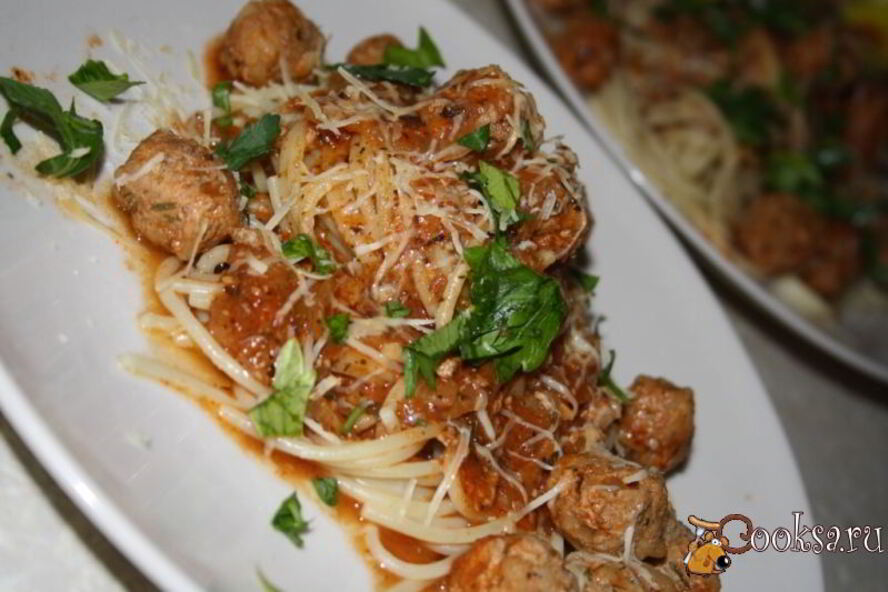 Рецепт спагетти по-американски