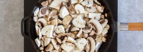 спагетти с грибами в сливочном соусе. Шаг 6