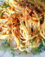 Спагетти с кунжутом