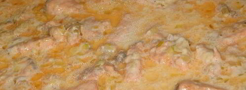 спагетти в сливочно-сырном соусе с семгой. Шаг 9