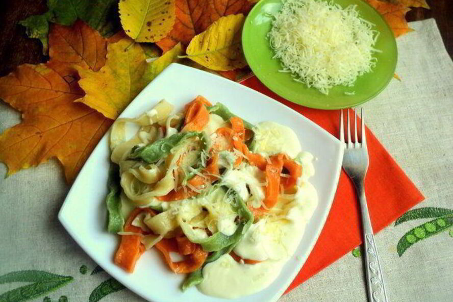 Рецепт цветной пасты триколор