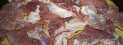 мясо по-французски с грибами. Шаг 3