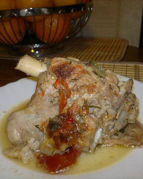 Баранина тушеная с овощами