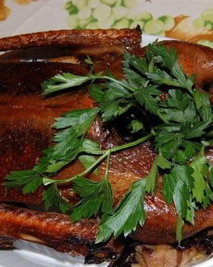 Гусь в духовке в рукаве