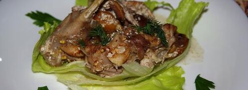 кролик, запеченный в сметане, с каштанами. Шаг 9