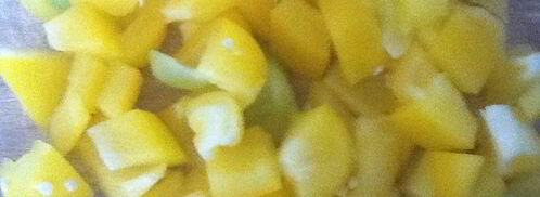 куриное филе и желтый перец. Шаг 2