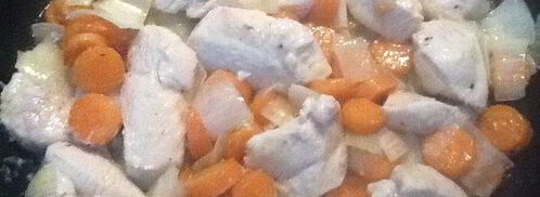 куриное филе и желтый перец. Шаг 8