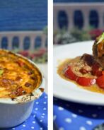 Куриное филе с перцами, запеченное в соусе и сыре