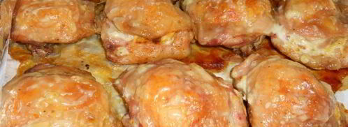 куриные бедрышки фаршированные сыром и чесноком. Шаг 6