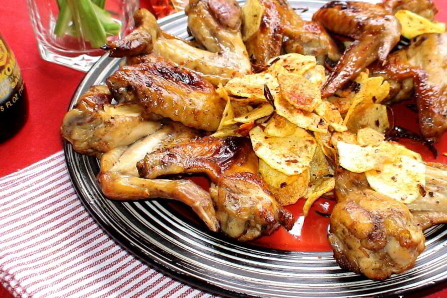 Рецепт куриных крылышек по-шанхайски и острая картошка