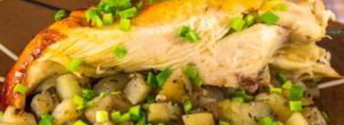 курица, фаршированная картофелем. Шаг 9