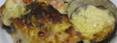 курица с баклажанами под чесночным маринадом. Шаг 9