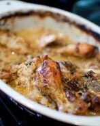 Курица с грибами в духовке