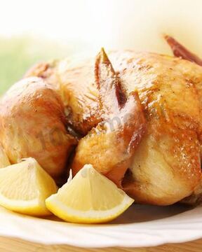 Курица с золотистой корочкой в духовке