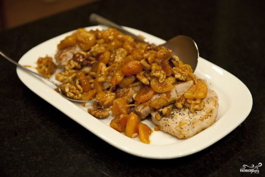 Рецепт свинины с абрикосами