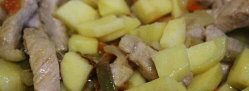 свинина тушеная с овощами. Шаг 6