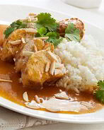 Цыпленок с абрикосовым компотом