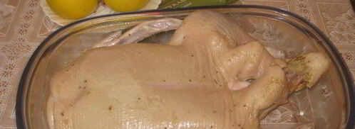 утка, фаршированная айвой. Шаг 3