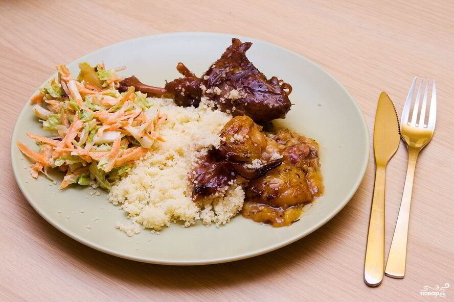 Рецепт утки на сковороде