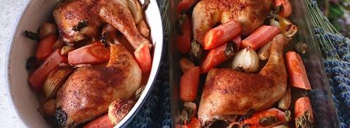 запеченная курочка с морковью. Шаг 2