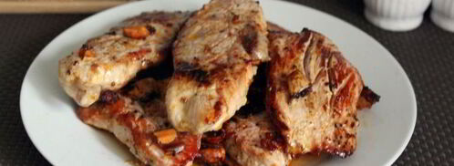 жареные ломтики свиного окорока в панировке из силансу. Шаг 4