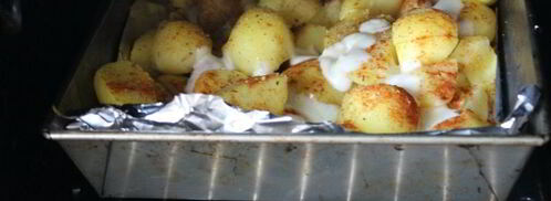 ароматный картофель, запеченный с моцареллой. Шаг 4