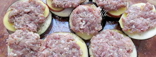 баклажаны с мясом и овощами. Шаг 2