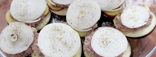 баклажаны с мясом и овощами. Шаг 3