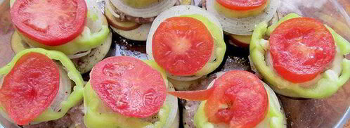 баклажаны с мясом и овощами. Шаг 4