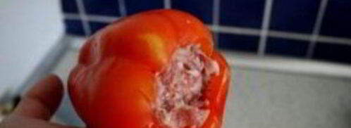 фаршированный перец со сметаной. Шаг 4