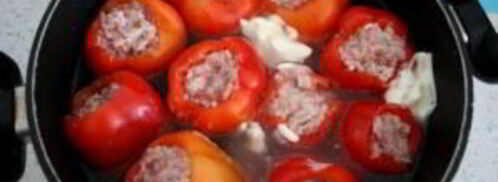 фаршированный перец со сметаной. Шаг 6