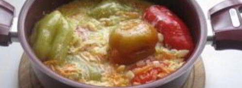 фаршированный перец в сметанном соусе. Шаг 8