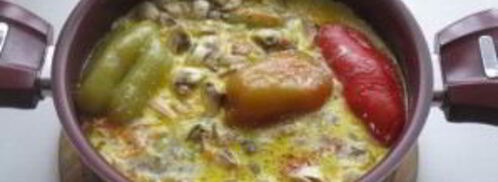 фаршированный перец в сметанном соусе. Шаг 10