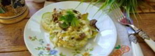 кабачки с лисичками в духовке. Шаг 6