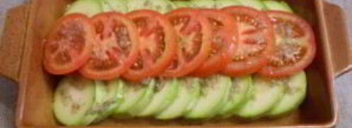 кабачки, запеченные с помидорами и сыром. Шаг 4