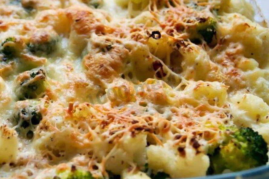 Рецепт капусты брокколи с мясом в духовке