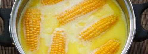 кукуруза, варенная с молоком и сливочным маслом. Шаг 13