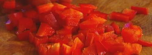 кускус с фасолью, гранатом и сладким перцем. Шаг 6