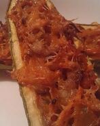 Лодочки из кабачков, фаршированные овощами