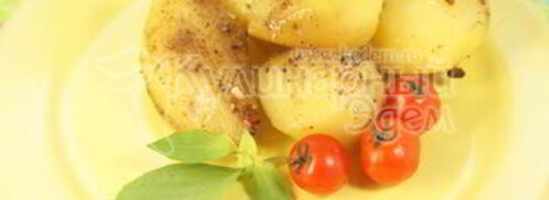 молодой картофель запеченный в фольге со специями. Шаг 3