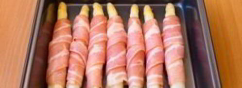 спаржа, запеченная с беконом и сыром. Шаг 6