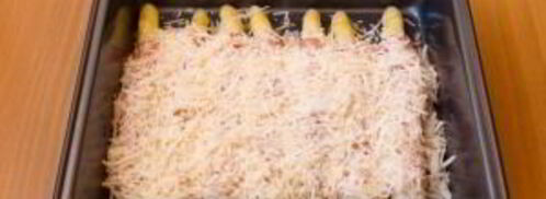 спаржа, запеченная с беконом и сыром. Шаг 7