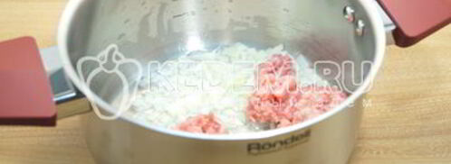 тушеная капуста с фаршем. Шаг 3