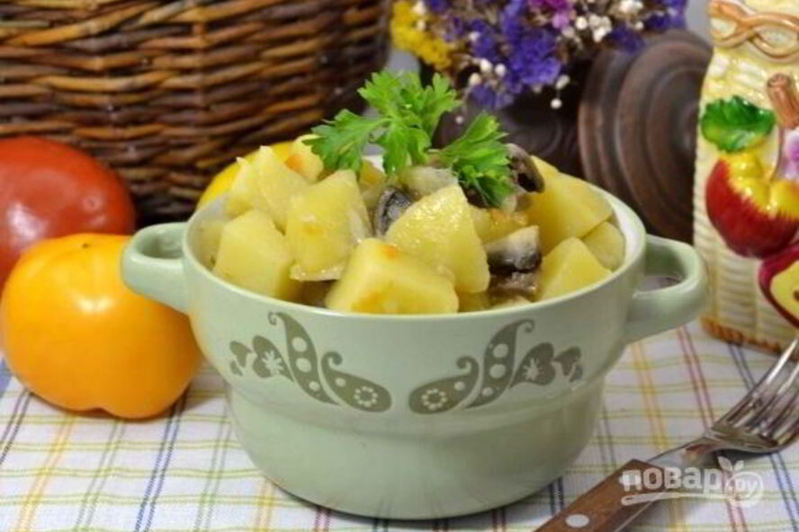 Рецепт тушеного картофеля