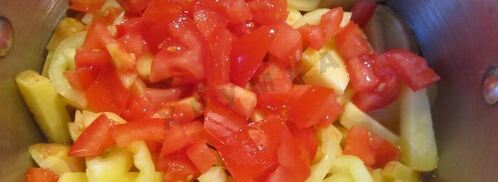 тушеные кабачки с картошкой. Шаг 6