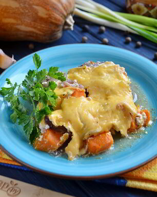 Тыква с печенью