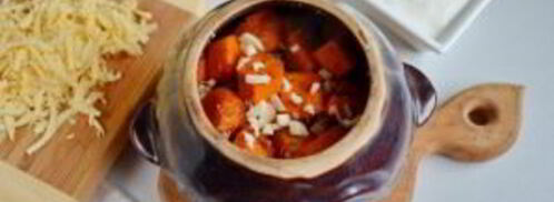 тыква с печенью. Шаг 7