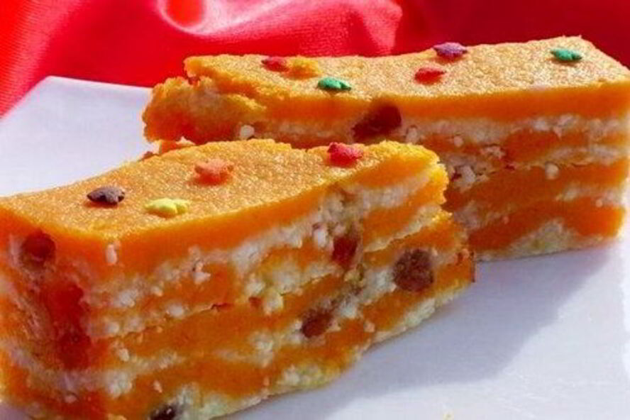 Рецепт тыквы, запеченной с творогом и цукатами